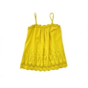 Gap Yellow Eyelet Tank Top Blouse